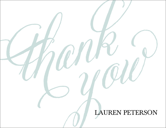 Big Thank You Folded Note Cards